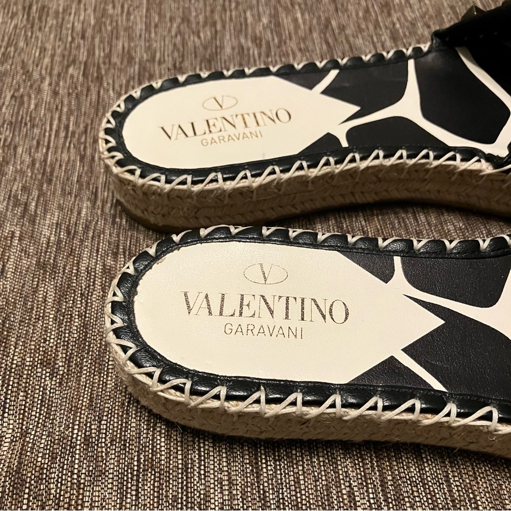 VALENTINO GARAVANI Rockstud Slides 1966 Giraffe ESPADRILLE - Sz 9 (EU 39) Italy - Picture 10 of 16